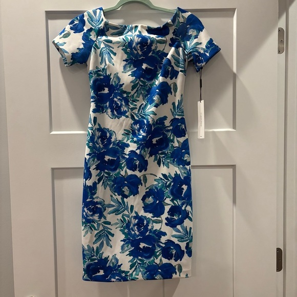 Calvin Klein Blue Floral Dress - Picture 2 of 7